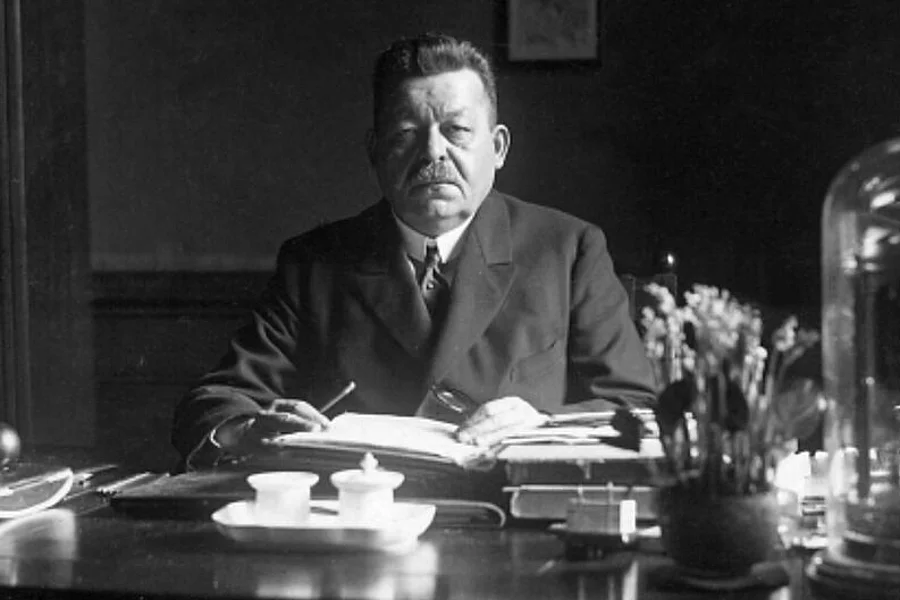This photo shows Friedrich Ebert, the first President of the Weimar Republic.
