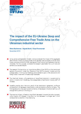 The impact of the EU-Ukraine Deep and Comprehensive Free Trade Area on the Ukrainian industrial sector
