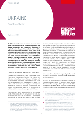 Ukraine : trade union monitor