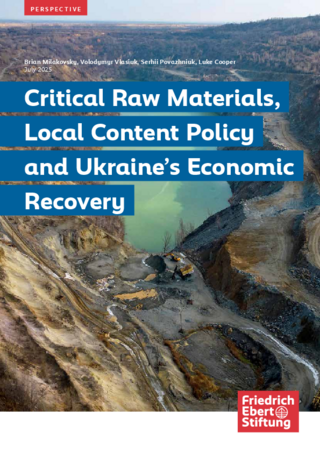 Critical raw materials, local content policy and Ukraineʿs economic recovery